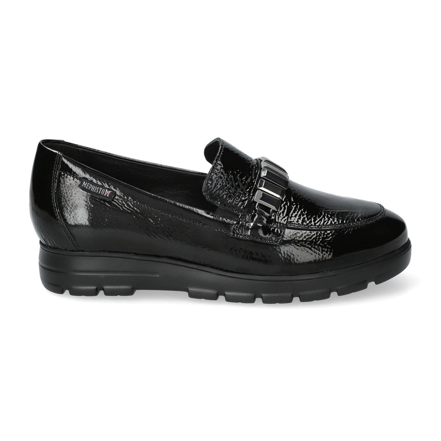 mocassins femme modèle Carlyne noir - Mephisto